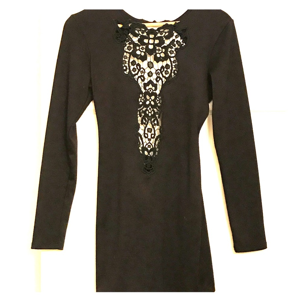 LBD with lace front and open back